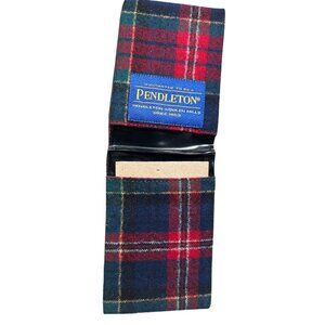 Vintage Pendleton Woolen Mills Bi-Fold Wool Tartan Plaid Wallet